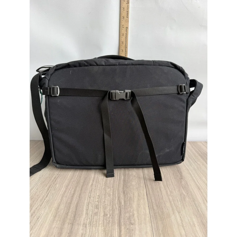 Osprey FlapJill Messenger Laptop Bag Black Teal Commuter Travel Shoulder Bag